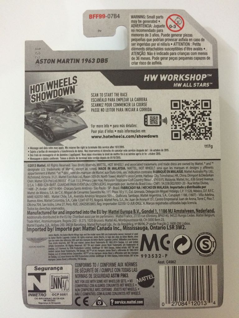 Aston Martin 1963 DB5 - HW All Stars toy car collectible - Main Image 2