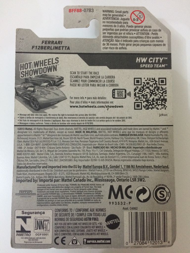 Ferrari F12Berlinetta - Speed Team toy car collectible - Main Image 2