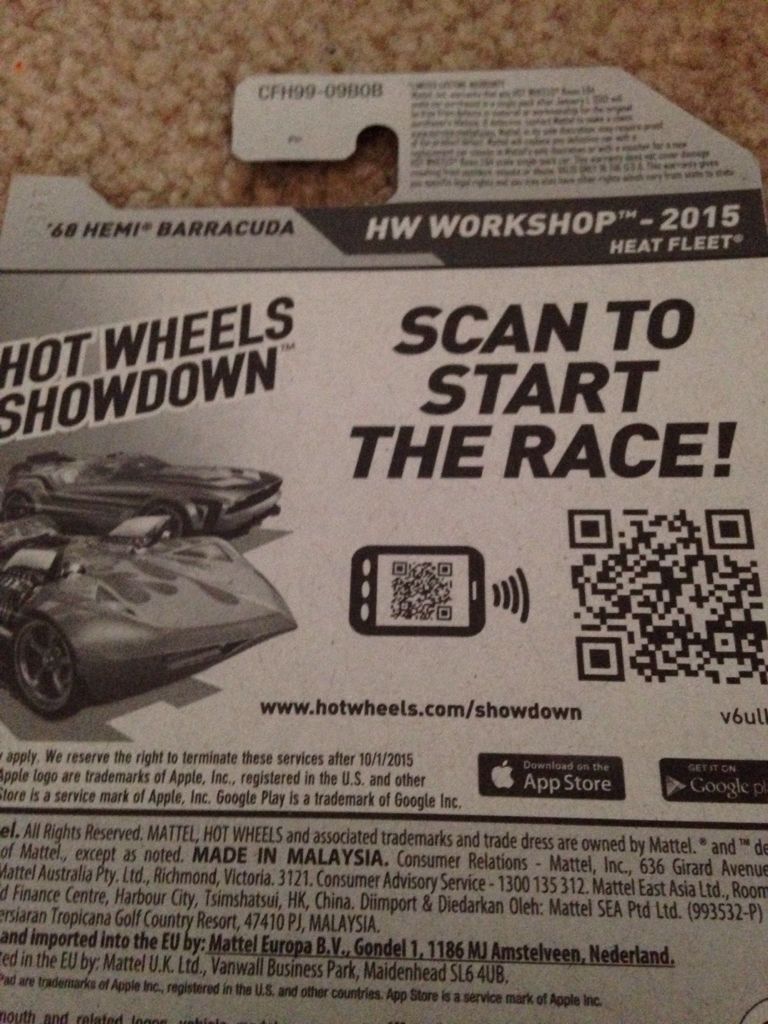 8/10 ’68 Hemi Barracuda - 2015 - HW Workshop - Heat Fleet toy car collectible - Main Image 2