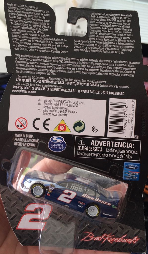 Nascar 2 Blue Deuce - Nascar Authentics toy car collectible - Main Image 2