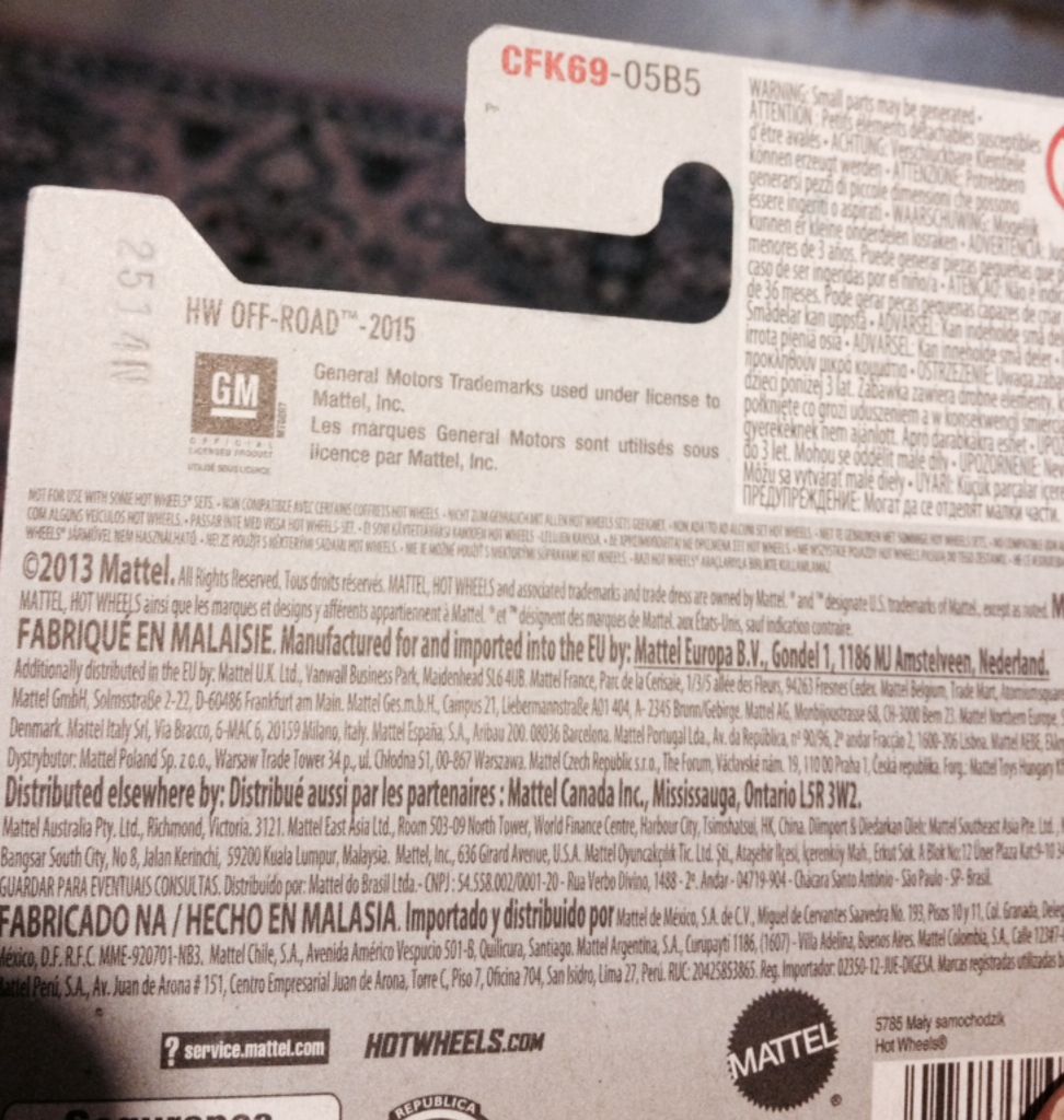 ’68 El Camino (Blue LC) - HW Off-Road toy car collectible - Main Image 2