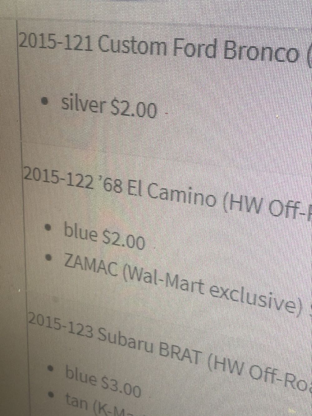 ’68 El Camino (Blue LC) - HW Off-Road toy car collectible - Main Image 3