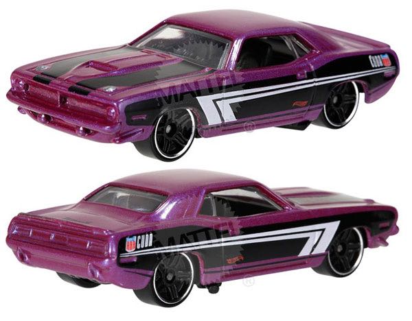 ’70 Plymouth Aar Cuda - HW Workshop - 2015 Night Burnerz toy car collectible - Main Image 2