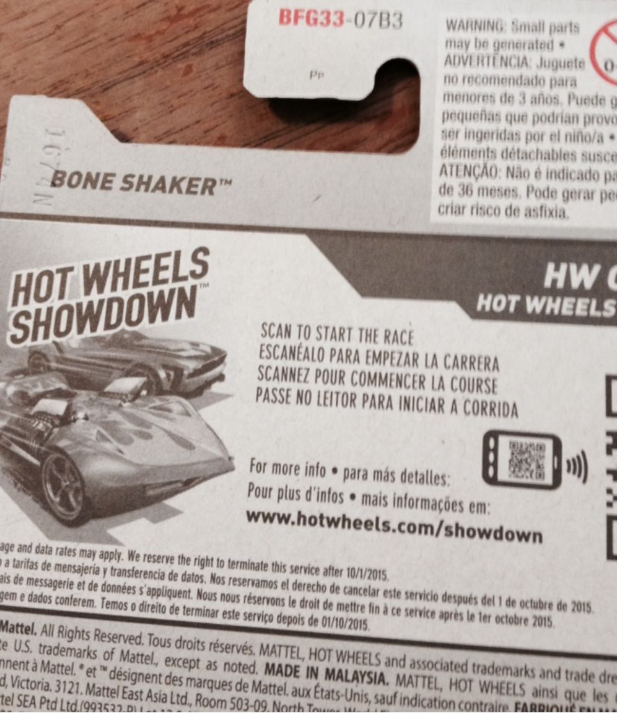 Bone Shaker - HW Daredevils toy car collectible - Main Image 2