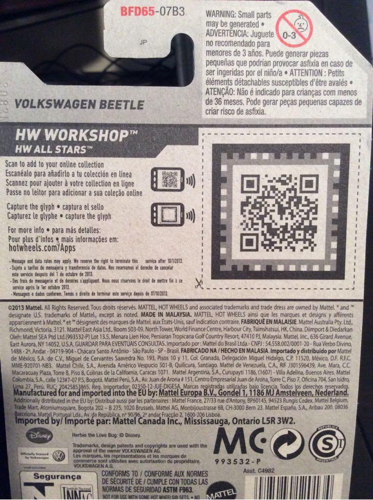 Volkswagen Beetle - 2014 HW Workshop toy car collectible - Main Image 2