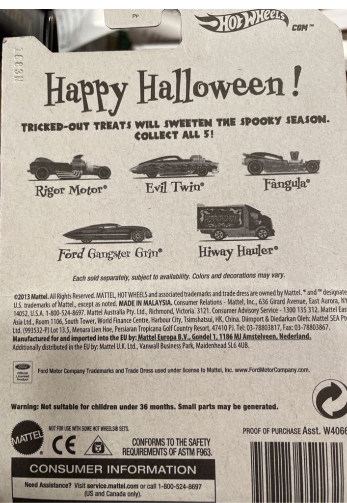 HIWAY HAULER®️~HAPPY HALLOWEEN - 2013-HAPPY HALLOWEEN! toy car collectible - Main Image 2