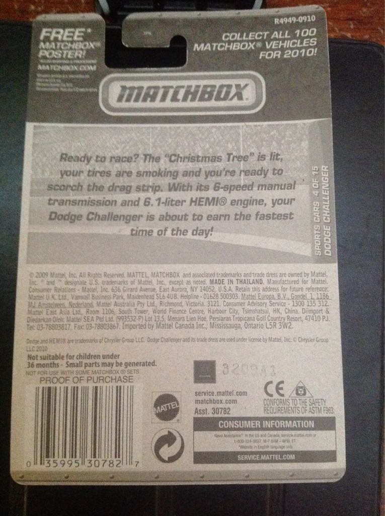 Dodge Challenger - (Erreur Sur Carte) - Sports Cars toy car collectible - Main Image 2