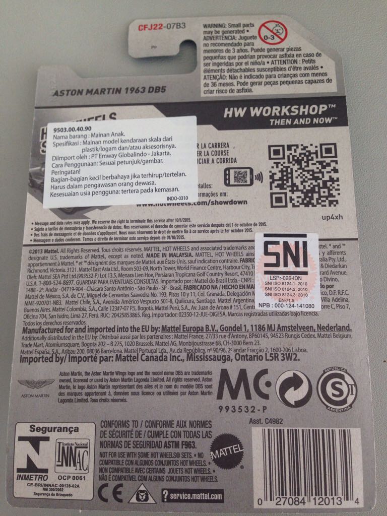 Aston Martin ‘63 DB5 Coupé - HW Workshop Then And Now toy car collectible - Main Image 2