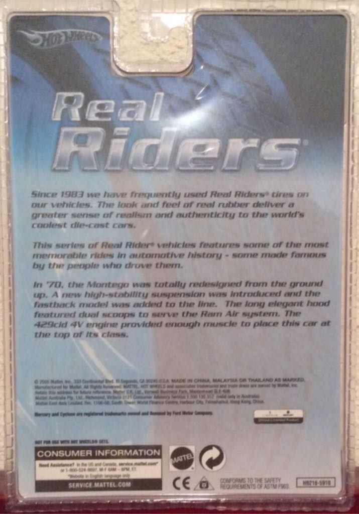 1970 Mercury Cyclone - Real Riders toy car collectible - Main Image 2