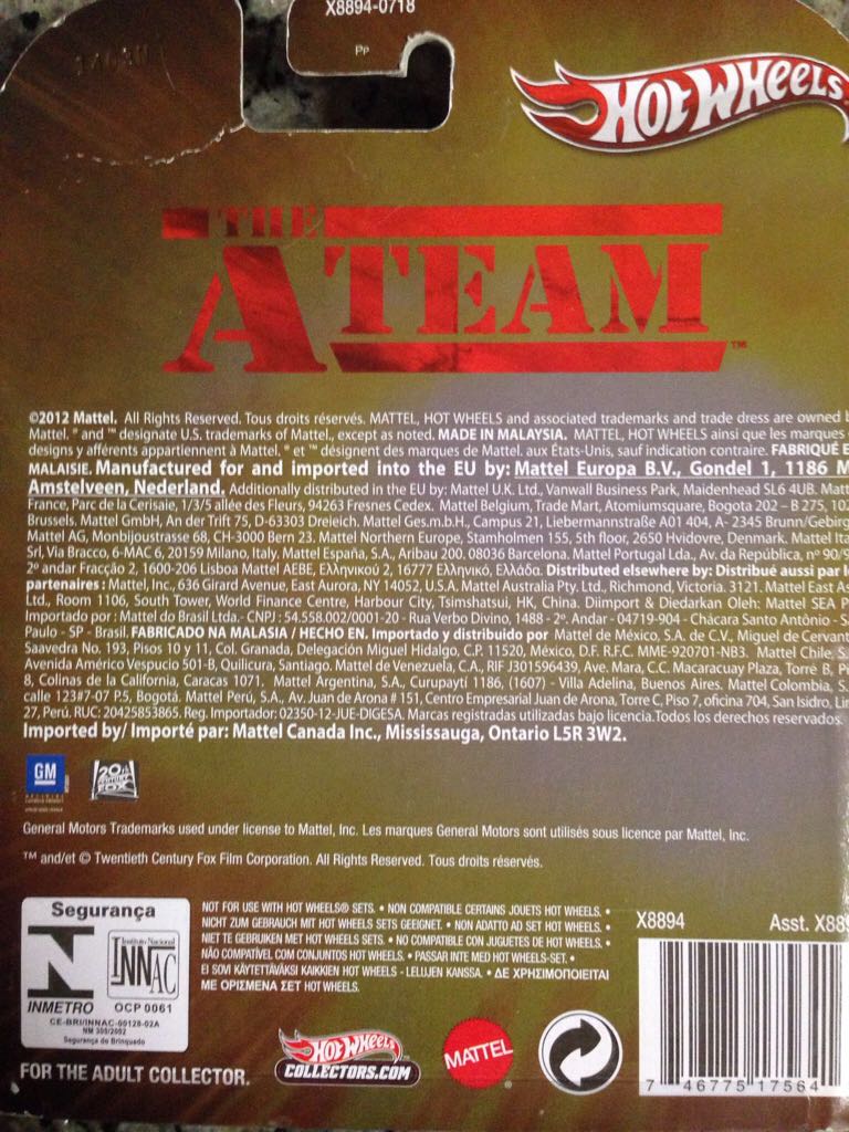 The A Team - 2012 Retro Entertainment toy car collectible - Main Image 2