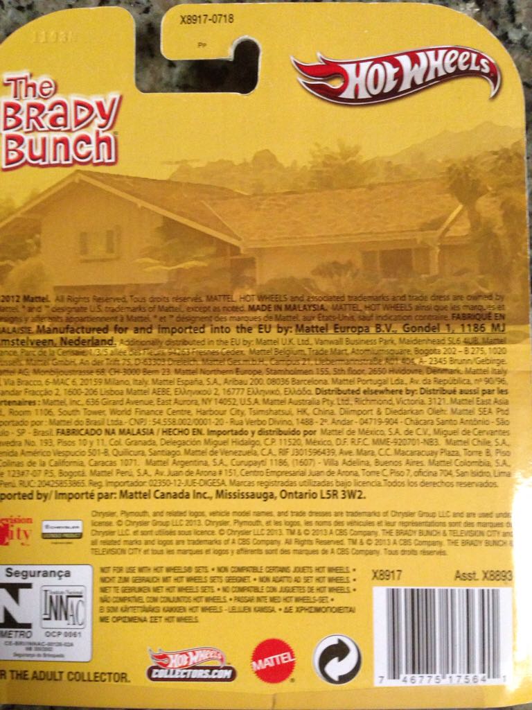 The Brady Bunch - Hotwheels Retro Entertainment toy car collectible - Main Image 2