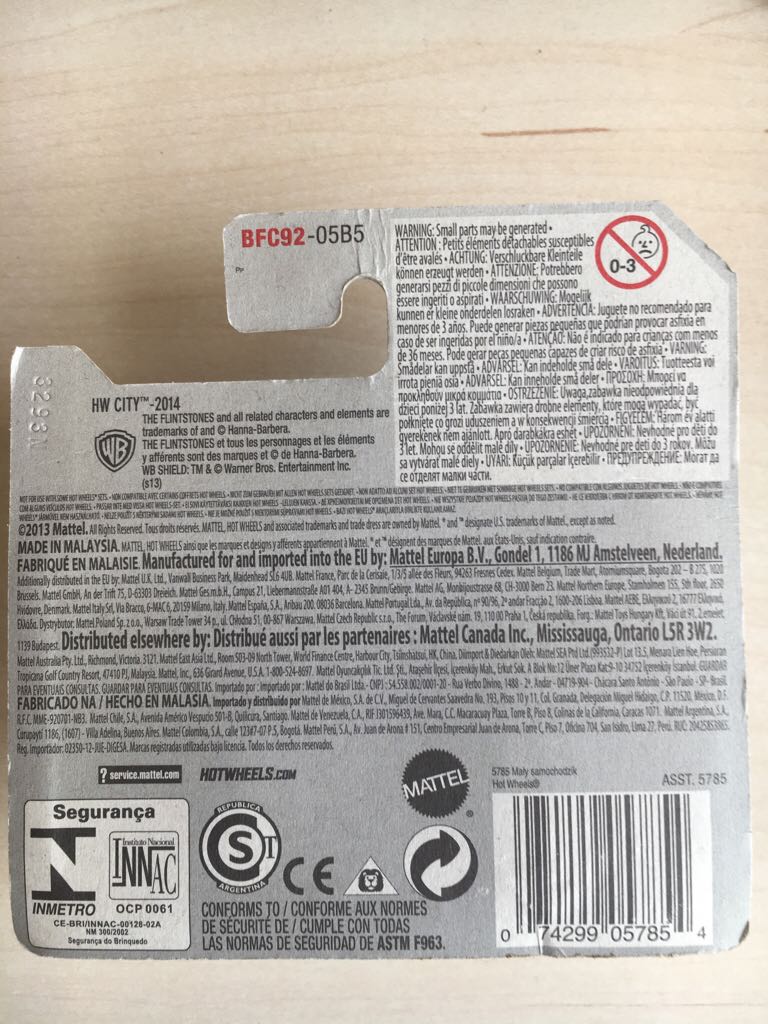 Flintmobile BFC92, The - HW City toy car collectible - Main Image 2