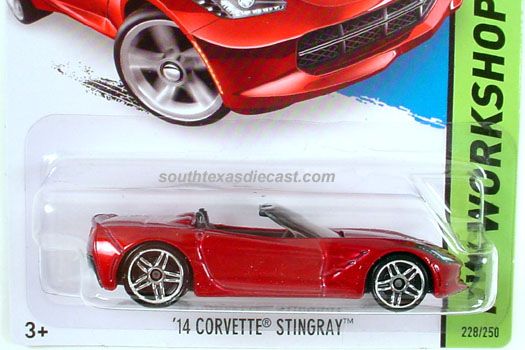 ’14 Corvette Stingray (G) - HW Workshop - 2014 Then And Now toy car collectible - Main Image 1