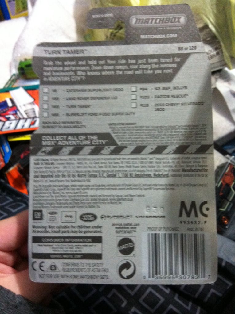 Turn Tamer - MBX Adventure City toy car collectible - Main Image 2