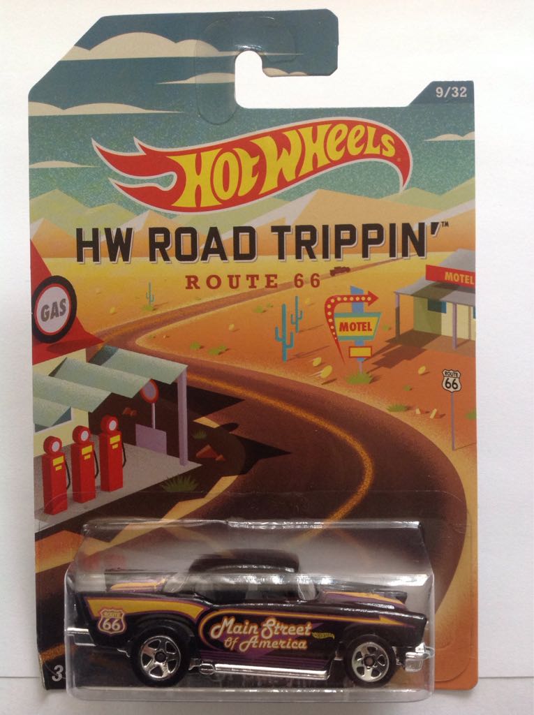 ’57 Chevy - 2014 HW Road Trippin Series toy car collectible - Main Image 1