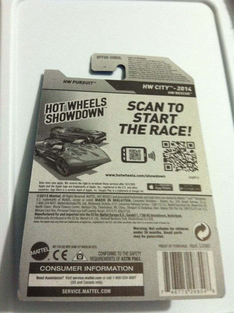 Hw Pursuit - HW City HW Rescue toy car collectible - Main Image 2