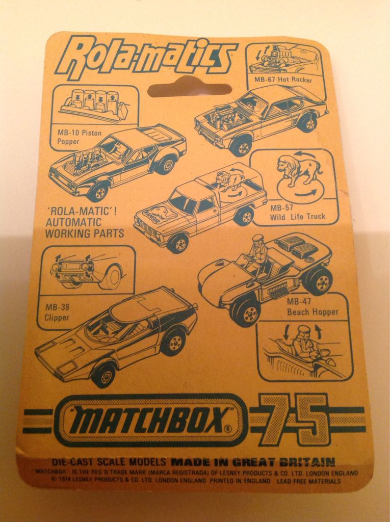 Police Patrol - Matchbox Rolomatics toy car collectible - Main Image 2