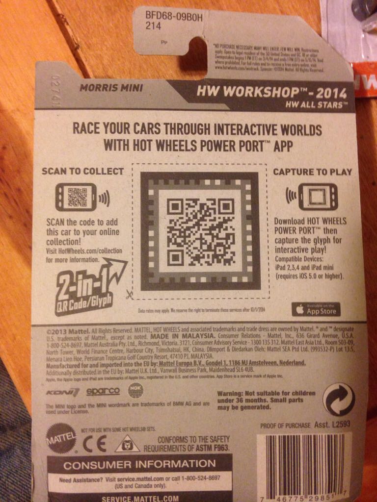 Morris Mini - HW WORKSHOP toy car collectible - Main Image 2