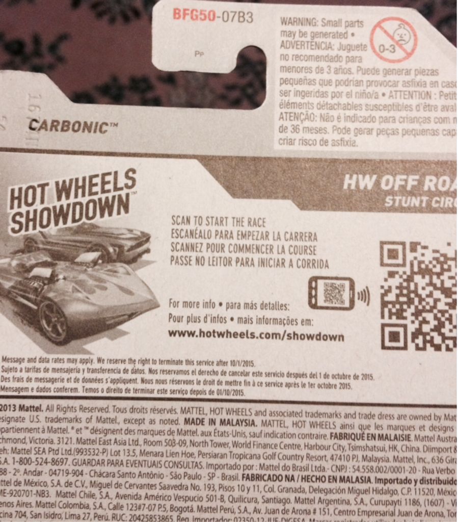 Carbonic - HW Off-Road/Stunt Circuit toy car collectible - Main Image 2