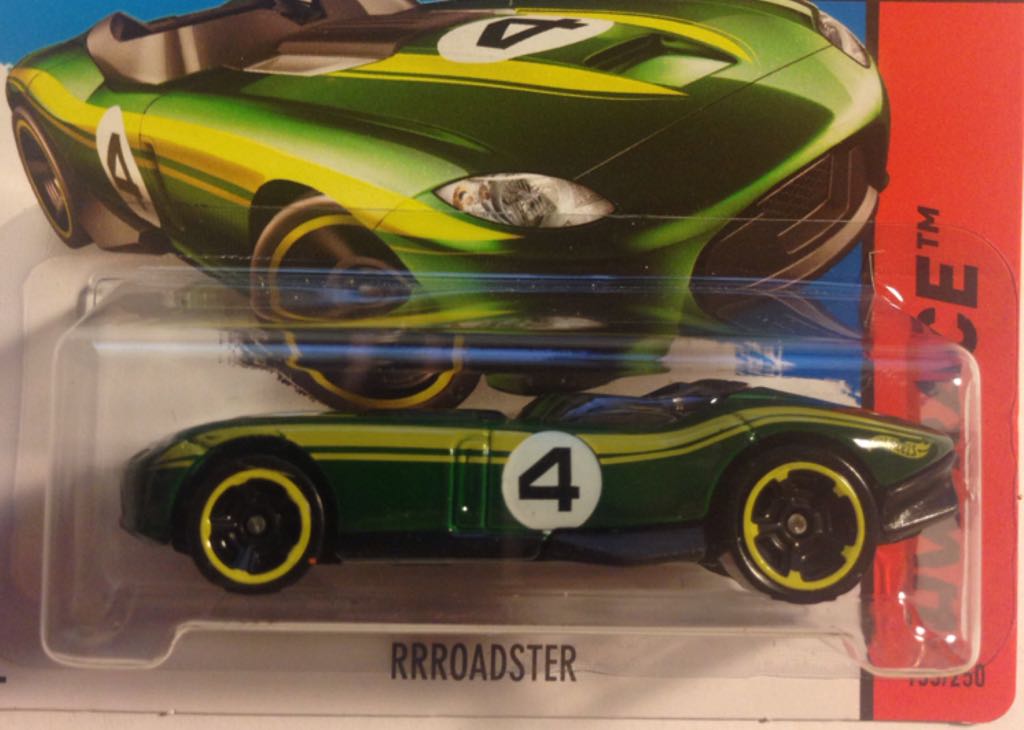 RRRoadster - 2014 - HW Race - Thrill Racers toy car collectible - Main Image 2