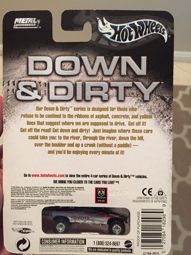 Toyota Truck - Down And Dirty toy car collectible - Main Image 2
