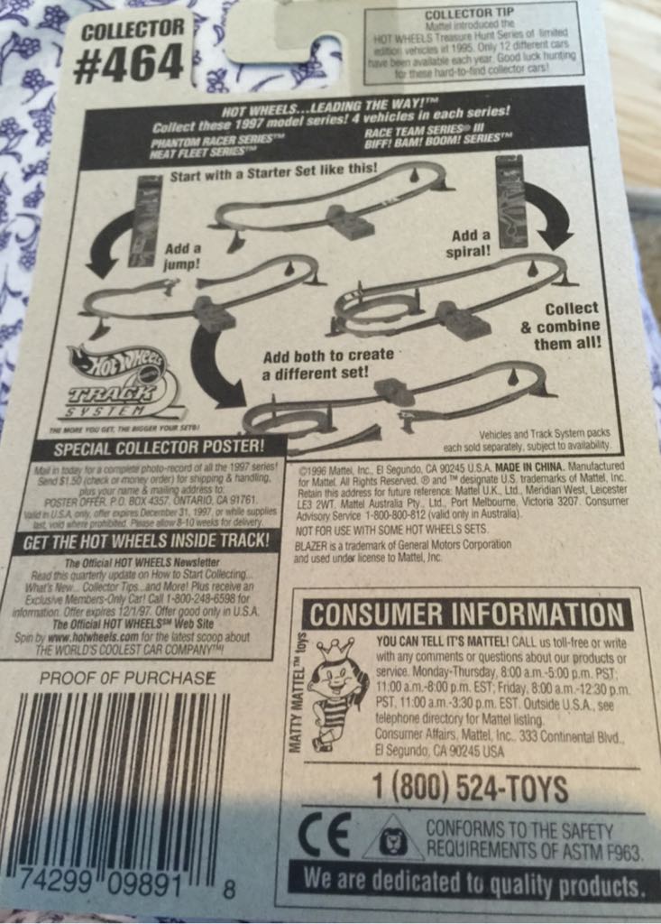 Chevy Blazer 4x4 - HW Hot Trucks toy car collectible - Main Image 2