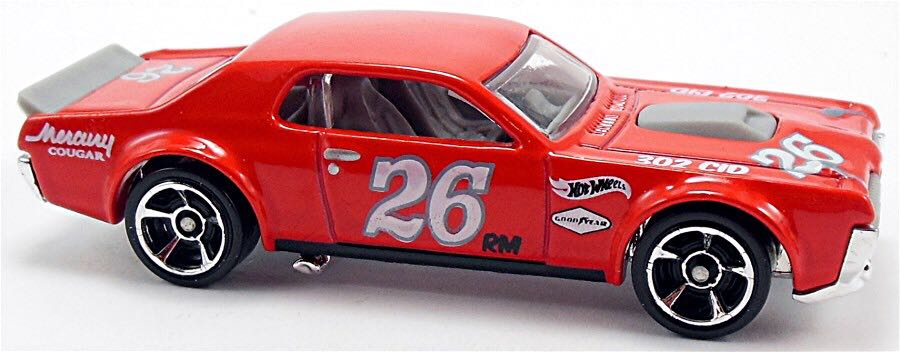 ‘68 Mercury Cougar - HW Race 2014 - Track Aces toy car collectible - Main Image 2