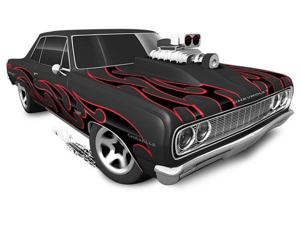 1964 Chevy Chevelle SS - HW Workshop: Muscle Mania toy car collectible - Main Image 2