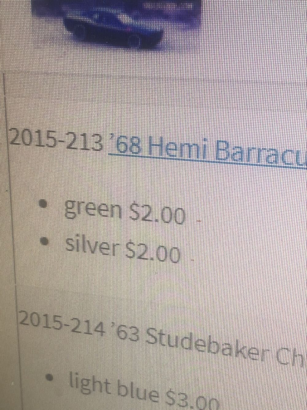 ’68 Hemi Barracuda - HW WORKSHOP toy car collectible - Main Image 3