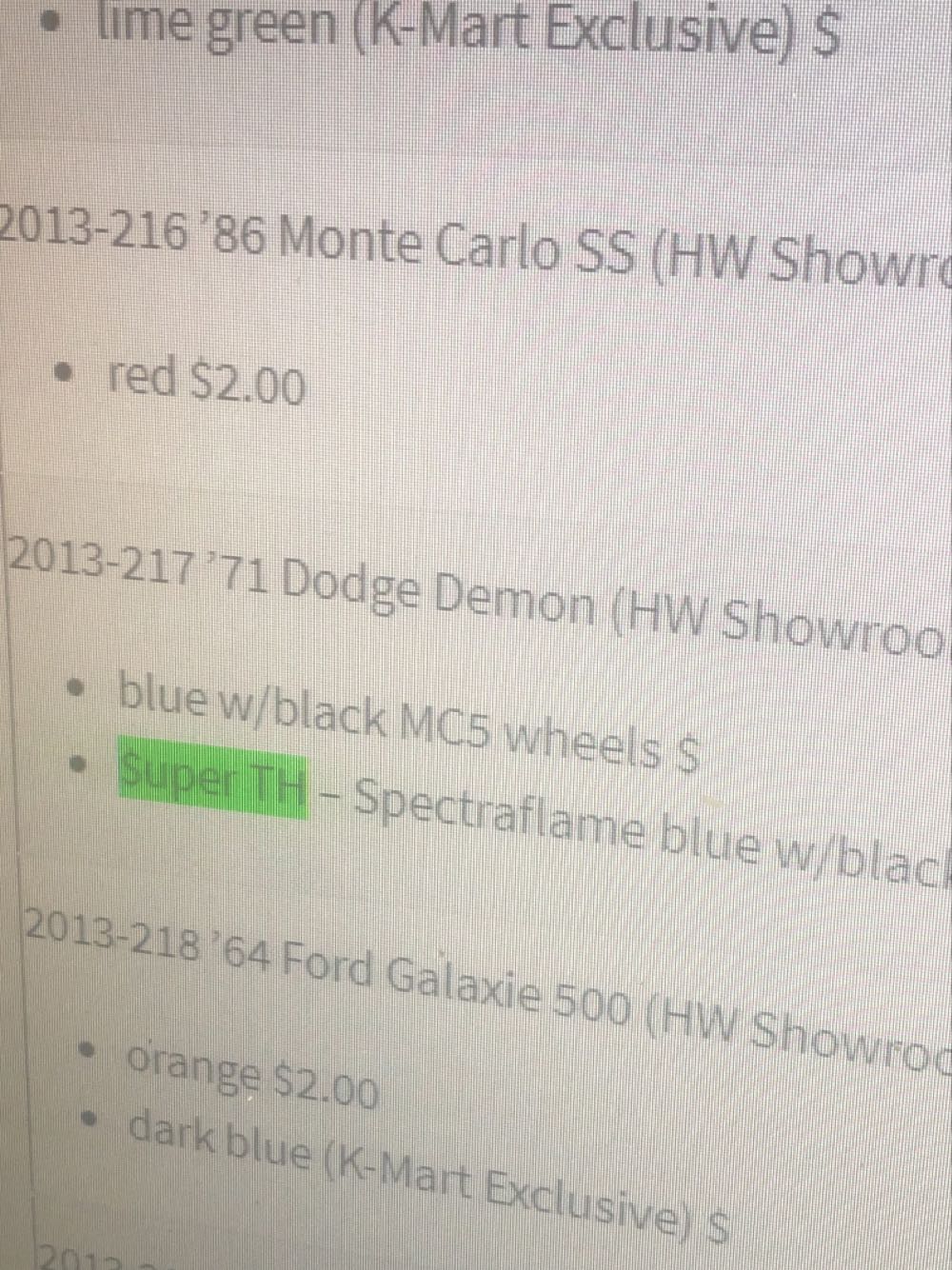 ’71 Dodge Demon - 2013 Treasure Hunt toy car collectible - Main Image 3