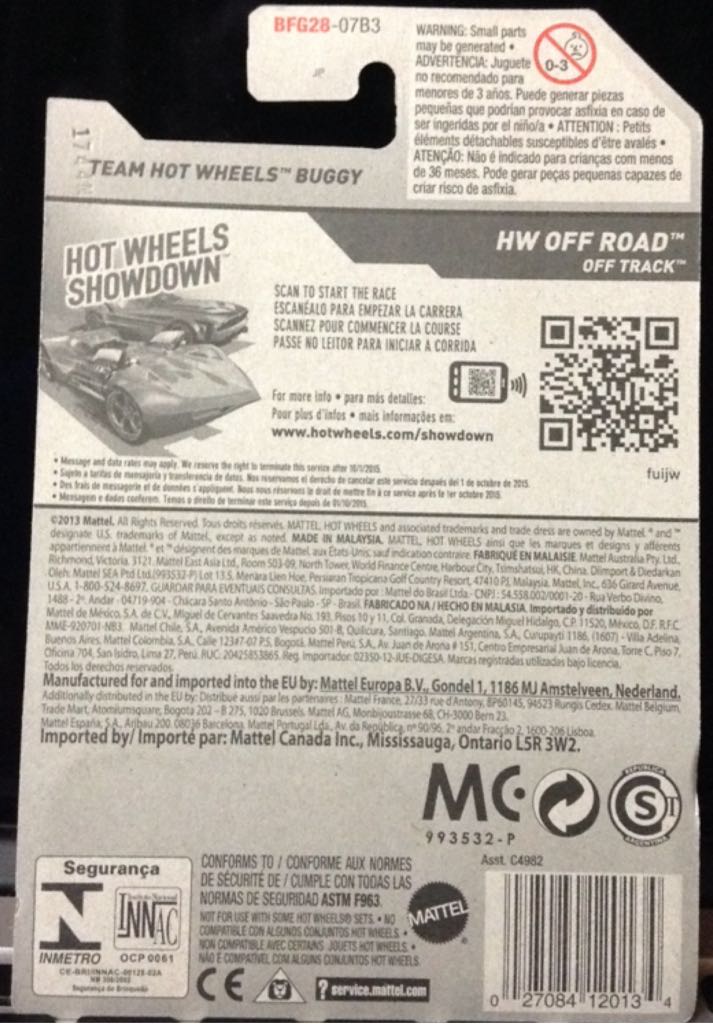 Team Hot Wheels Buggy - 2014 HW Off-Road toy car collectible - Main Image 2