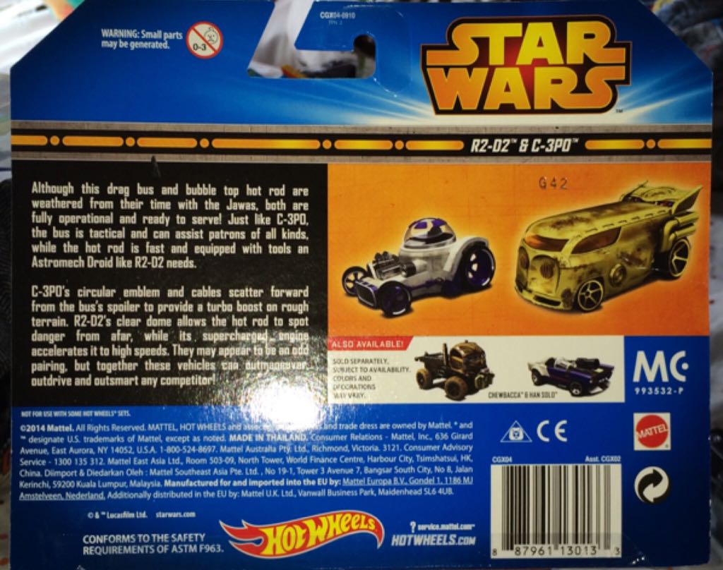 R2-D2 & C3PO - Star Wars Character Series toy car collectible - Main Image 2