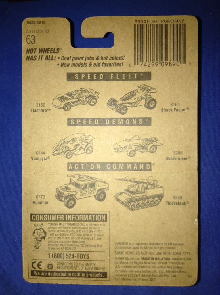 Radar Ranger - Blue Card toy car collectible - Main Image 2