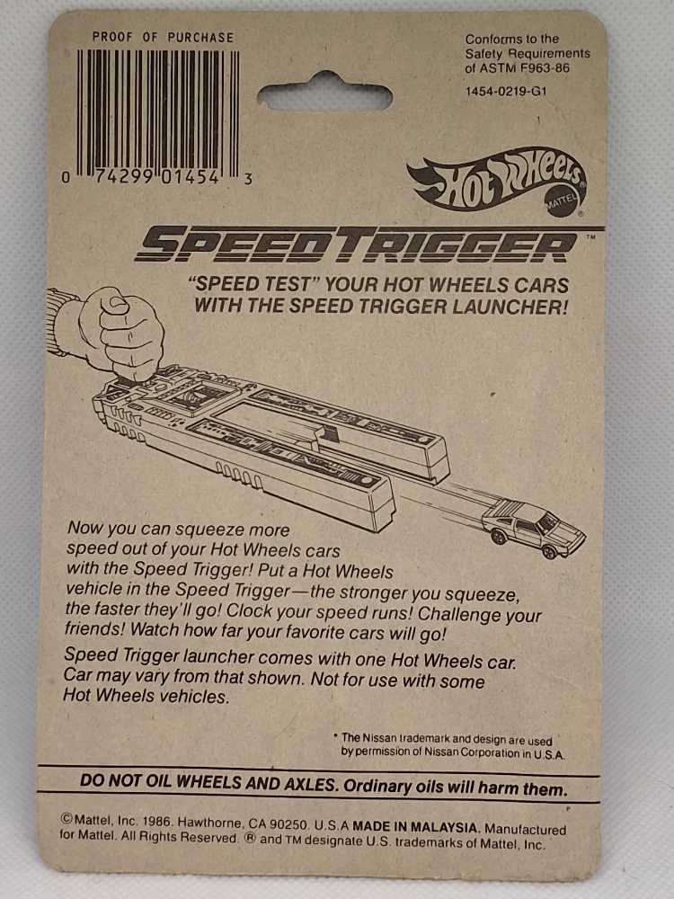 Nissan 300ZX (m) - 1987 Hot Wheels Speed Fleet toy car collectible - Main Image 2