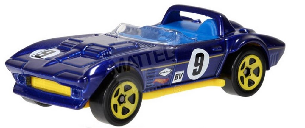 Corvette Grand Sport Roadster - HW Race Track Aces toy car collectible - Main Image 2