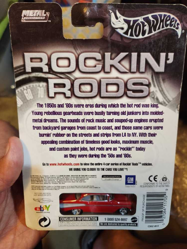 Hw Rockin Rods ’57 Chevy - Rockin Rods toy car collectible - Main Image 3
