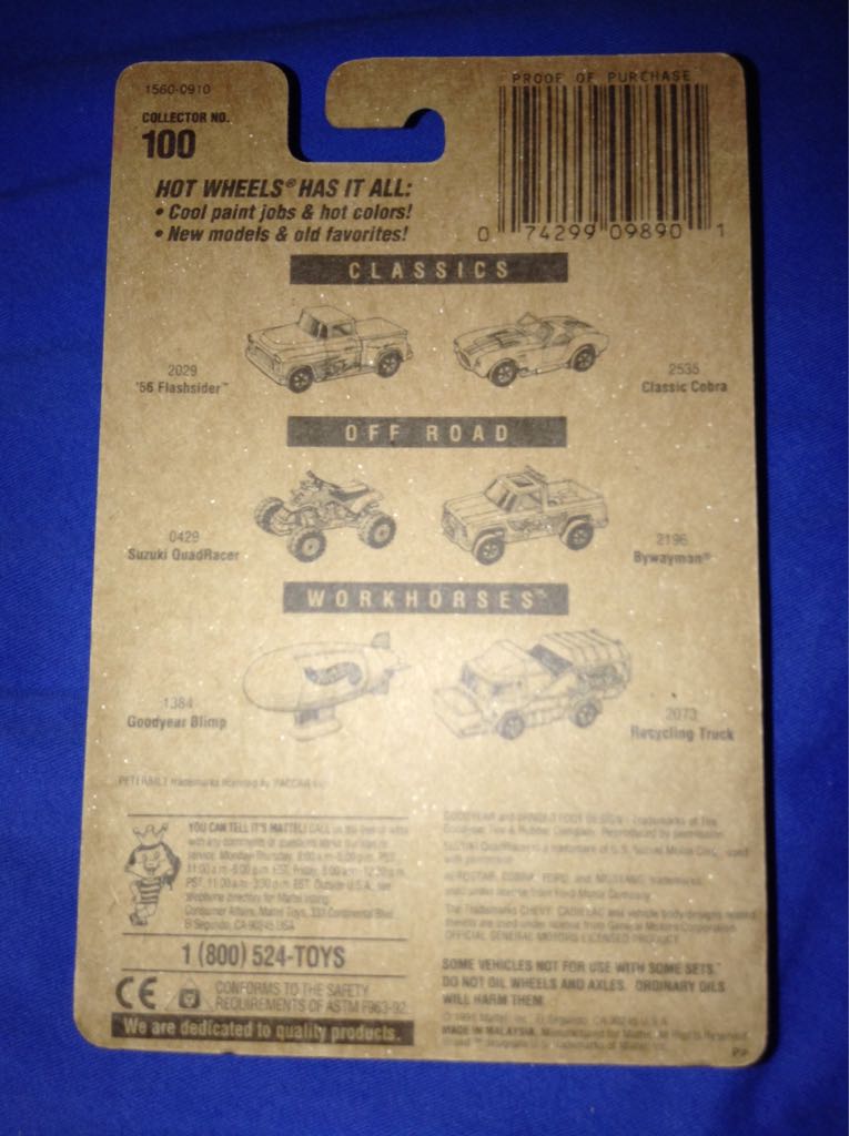Peterbilt Dump Truck - Blue Card toy car collectible - Main Image 2