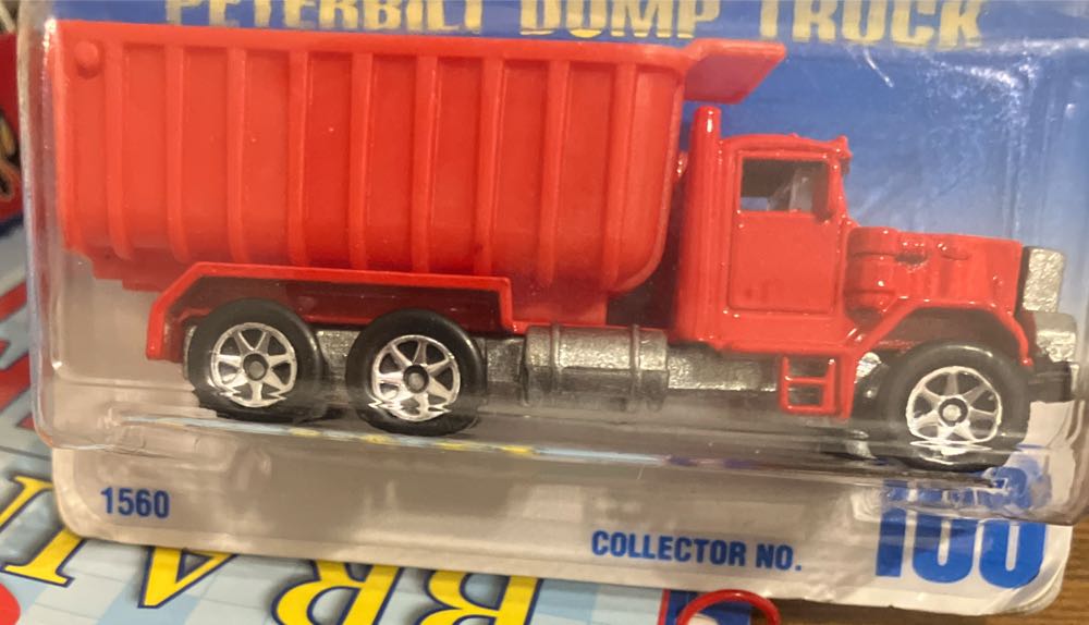 Peterbilt Dump Truck - Blue Card toy car collectible - Main Image 3