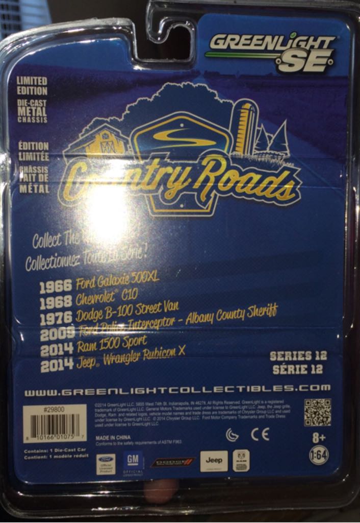 Greenlight 2014 Jeep Wrangler Rubicon X - Greenlight Country Roads toy car collectible - Main Image 2