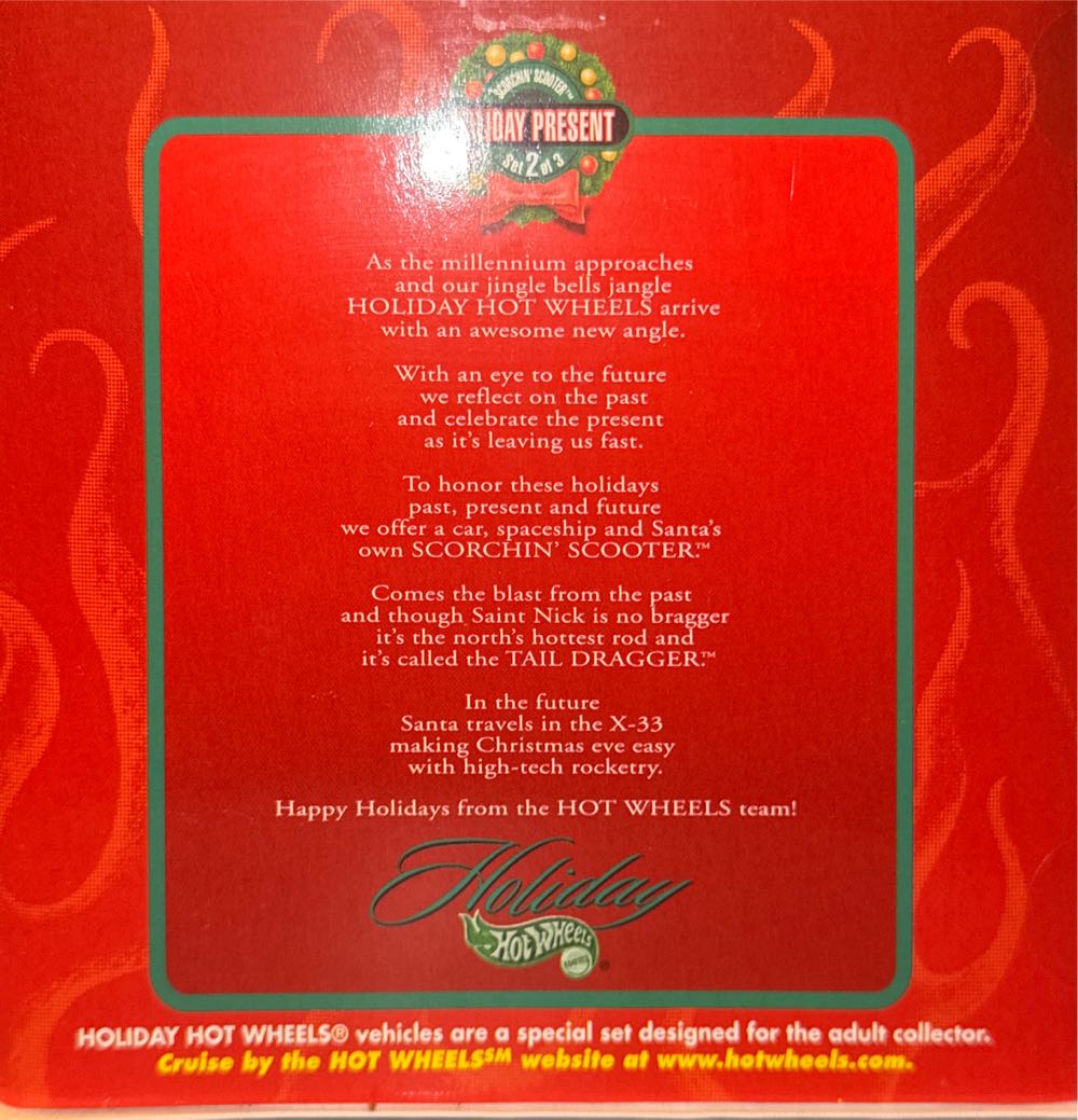 Scorchin Scooter - Holiday Hotwheels toy car collectible - Main Image 2