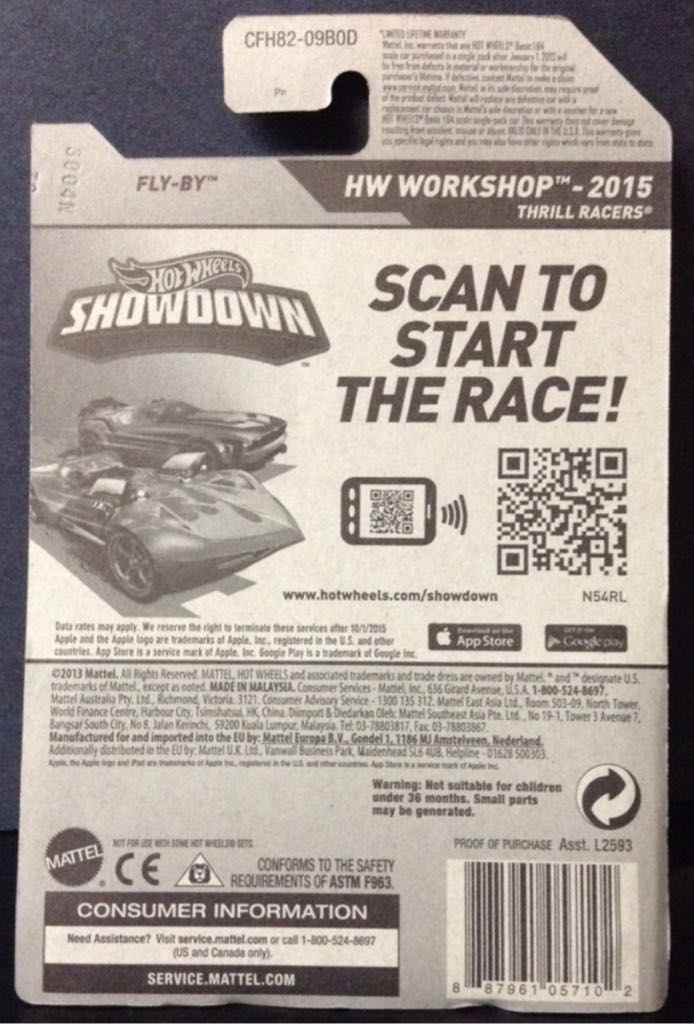 2015 Hot Wheels #187/250 : Fly-By - 2015 HW Workshop toy car collectible - Main Image 2