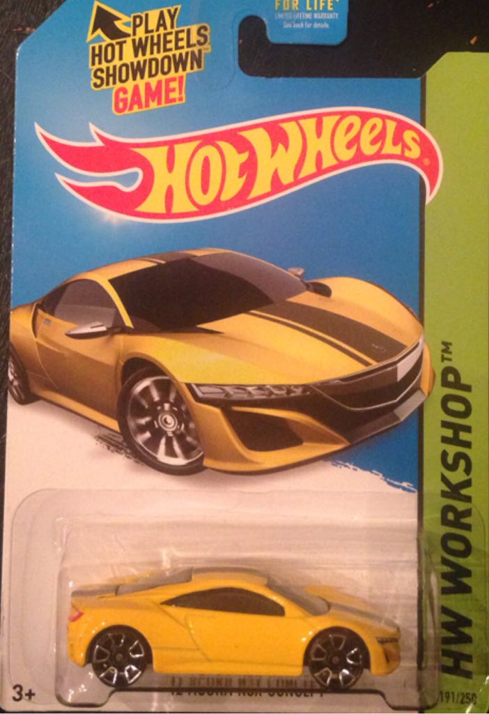 Acura NSX Concept - HW WORKSHOP toy car collectible - Main Image 1