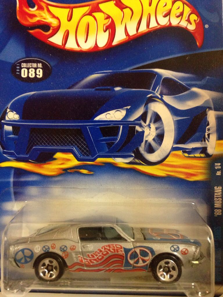 *Ford Mustang ’68, ZAMAC, ’United Groove’ - 2001 Hippie Mobile Series toy car collectible - Main Image 1