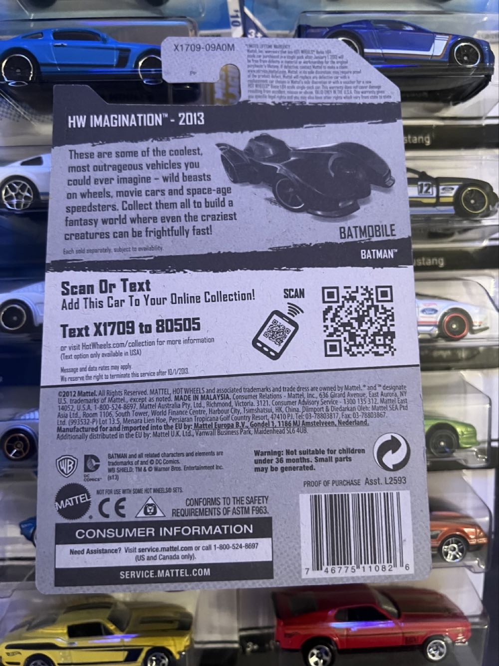 Batmobile - HW Imagination toy car collectible - Main Image 2