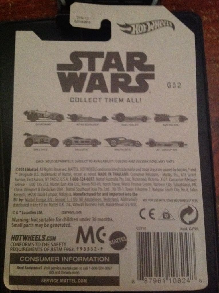 Hot Wheels Star Wars ’14 7/8 - STAR WARS REBELS toy car collectible - Main Image 2