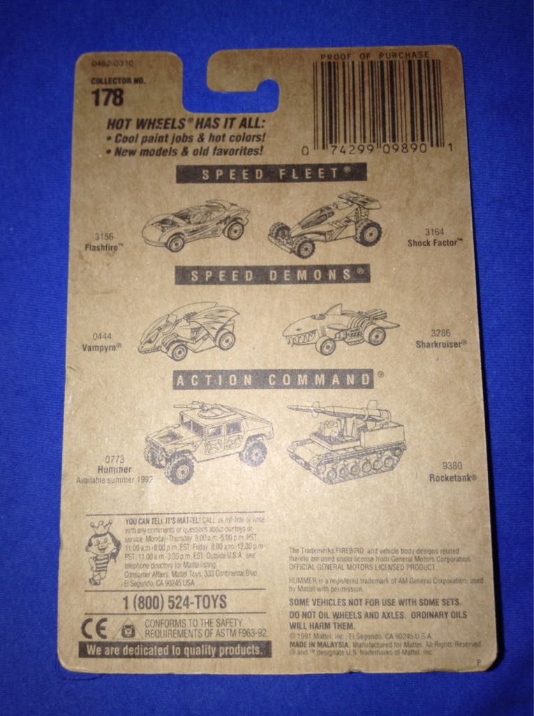 Hot Bird - Blue Card toy car collectible - Main Image 2