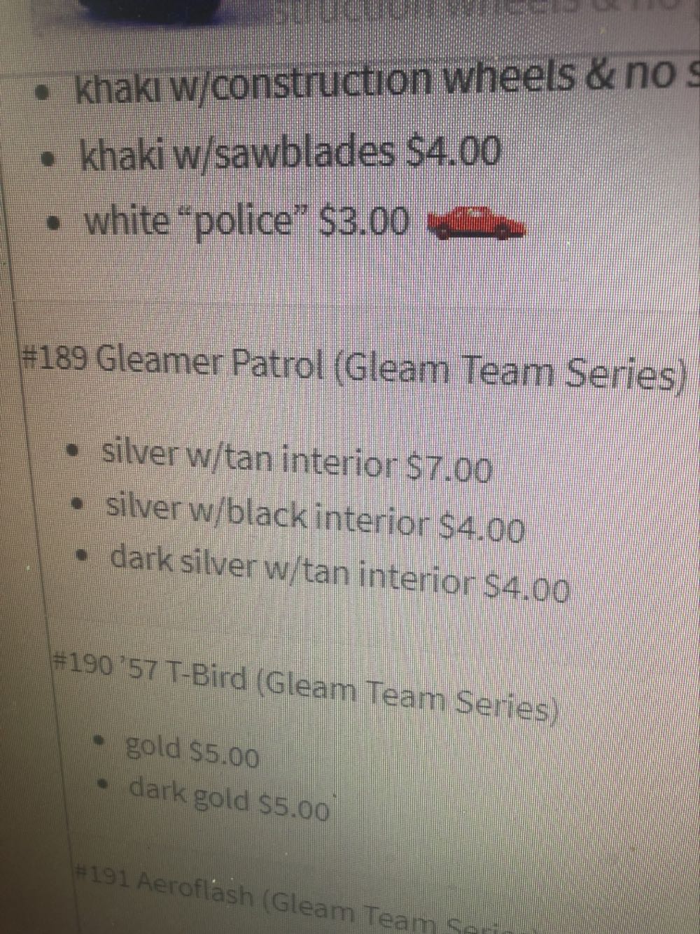 Gleamer Patrol - Gleam Team Edition toy car collectible - Main Image 3