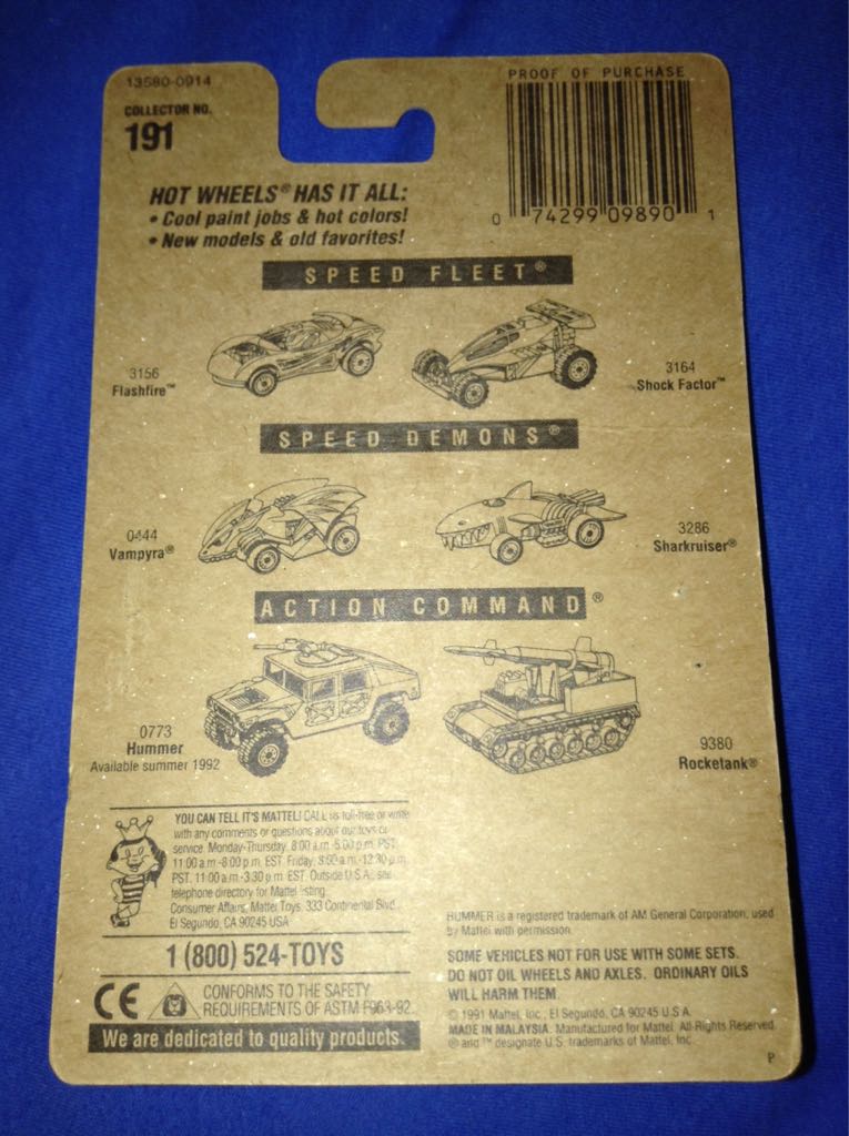 Aeroflash - Blue Card toy car collectible - Main Image 2