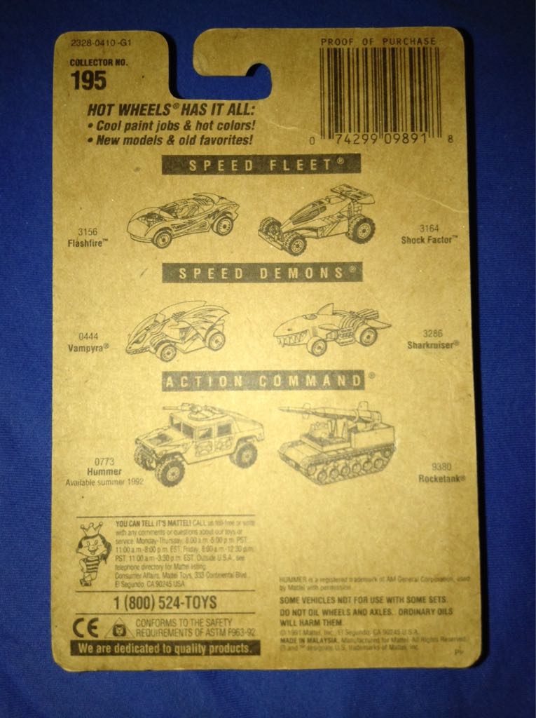 Troop Convoy - 1992 Hot Wheels toy car collectible - Main Image 2
