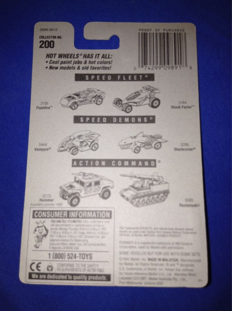 Custom Corvette - 1991 Mainline toy car collectible - Main Image 2